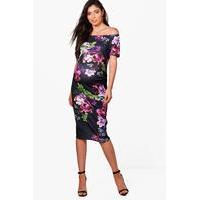 Molly Bardot Rose Print Floral Dress - multi