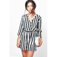 mono self belt playsuit multi