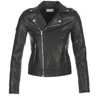 moony mood fresia womens leather jacket in black