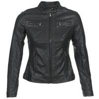 moony mood descune womens leather jacket in black