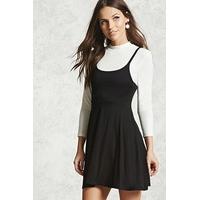 Mock Neck Combo Dress