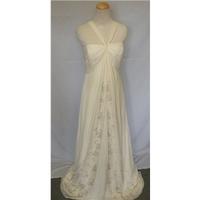 Monsoon Silk Wedding Dress - Size 14