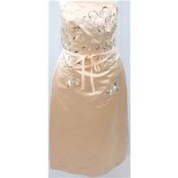 Monsoon - size 10 - peach - sleeveless dress