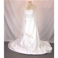 Mori Lee by Madeline Gardner - Size: US 12 / UK 14 / EUR 42 - White - Strapless wedding dress