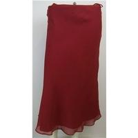 monsoon size 10 red long skirt