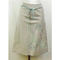 Monsoon grey A-line skirt Size 10