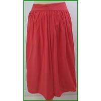 Monsoon - Size: L - Red - Calf length skirt
