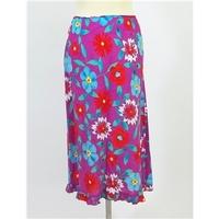 Monsoon Pink Floral Pattern Skirt Size: 14