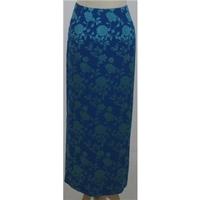 Monsoon Size: 12 Blue Silk Long Skirt
