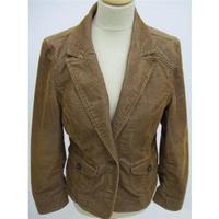 Moto Brown Corduroy Jacket Size 12