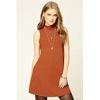 Mock Neck Shift Dress