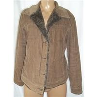 Monsoon Size 14 Brown Corduroy Jacket