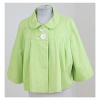 monsoon size 18 green cropped jacket