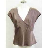 Monsoon mushroom silk top Size 12