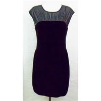 Monsoon black velvet and net dress Size 14