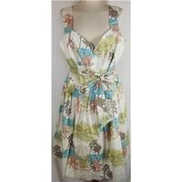 Monsoon size 18 cream print dress