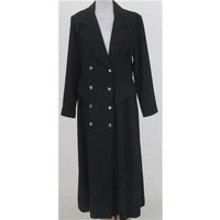 Modele Size:14 black coat-dress or evening coat