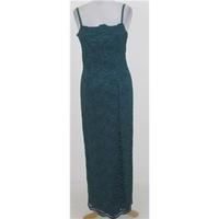 monsoon size 12 peacock lace evening dress