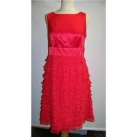 monsoon size 12 red knee length dress