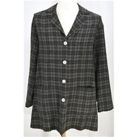 Monsoon, size S brown & black check lightweight jacket