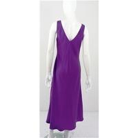 Monsoon Size 14 Purple Silk Summer Dress