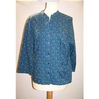 monsoon size 16 blue blouse