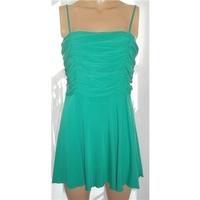 Monsoon Size 16 Green Silky Party Dress