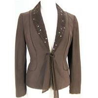 Monsoon - as new, Size: S - Brown - Silk & linen jacket