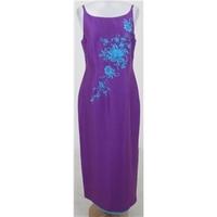 Monsoon: Size 12: Purple silk dress