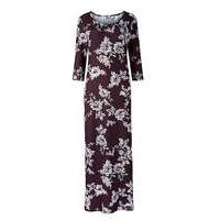 Mono Floral Jersey Midi Dress - L45