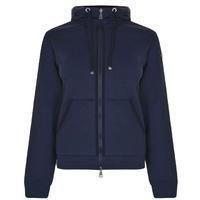 moncler zip logo hooded sweatshirt