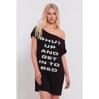 Molly Get In Bed Off The Shoulder PJ Dress