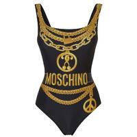 moschino chain logo swimsuit