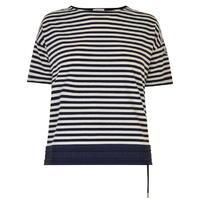 moncler stripe drawstring t shirt