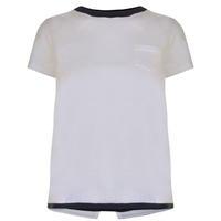 moncler cross open back t shirt