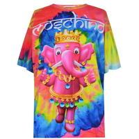 moschino tie dye elephant t shirt