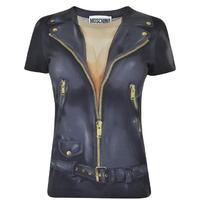 moschino biker t shirt