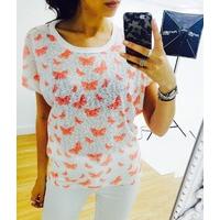 Mollie butterfly printed tee