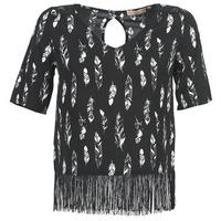 moony mood eidy womens blouse in black