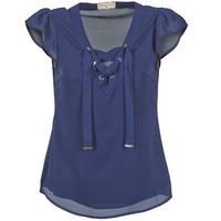 moony mood fadou womens blouse in blue