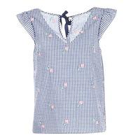 moony mood guinget womens blouse in blue