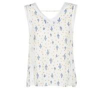 moony mood gorcey womens blouse in white