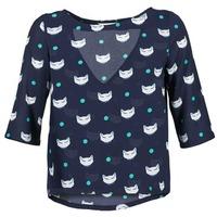 moony mood eline womens blouse in blue