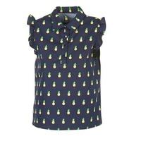 moony mood gerine womens blouse in blue