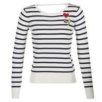 moony mood pompom womens sweater in white