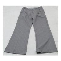 Monsoon, size 10 grey pinstripe trousers