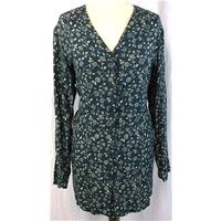 Monsoon Size M Green Floral Tunic Monsoon - Size: M - Green - Blouse