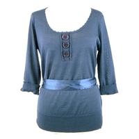 Monsoon - Size 14 - Calypso Blue - Merino Sweater Top
