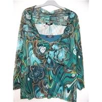 moda by george asda size 20 green blouse