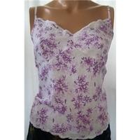 Monsoon Size 18 Lilac Floral Camisole Top